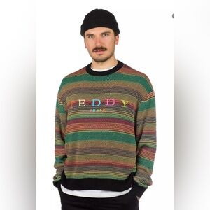 Teddy Fresh Green and Red Crewneck Sweater